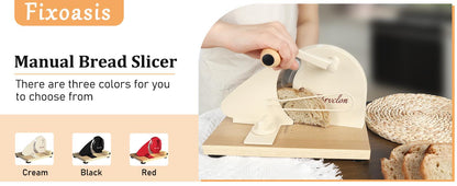 [Upgraded Version] Manual Bread Slicer, Thickness Adjustable