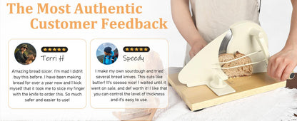 [Upgraded Version] Manual Bread Slicer, Thickness Adjustable